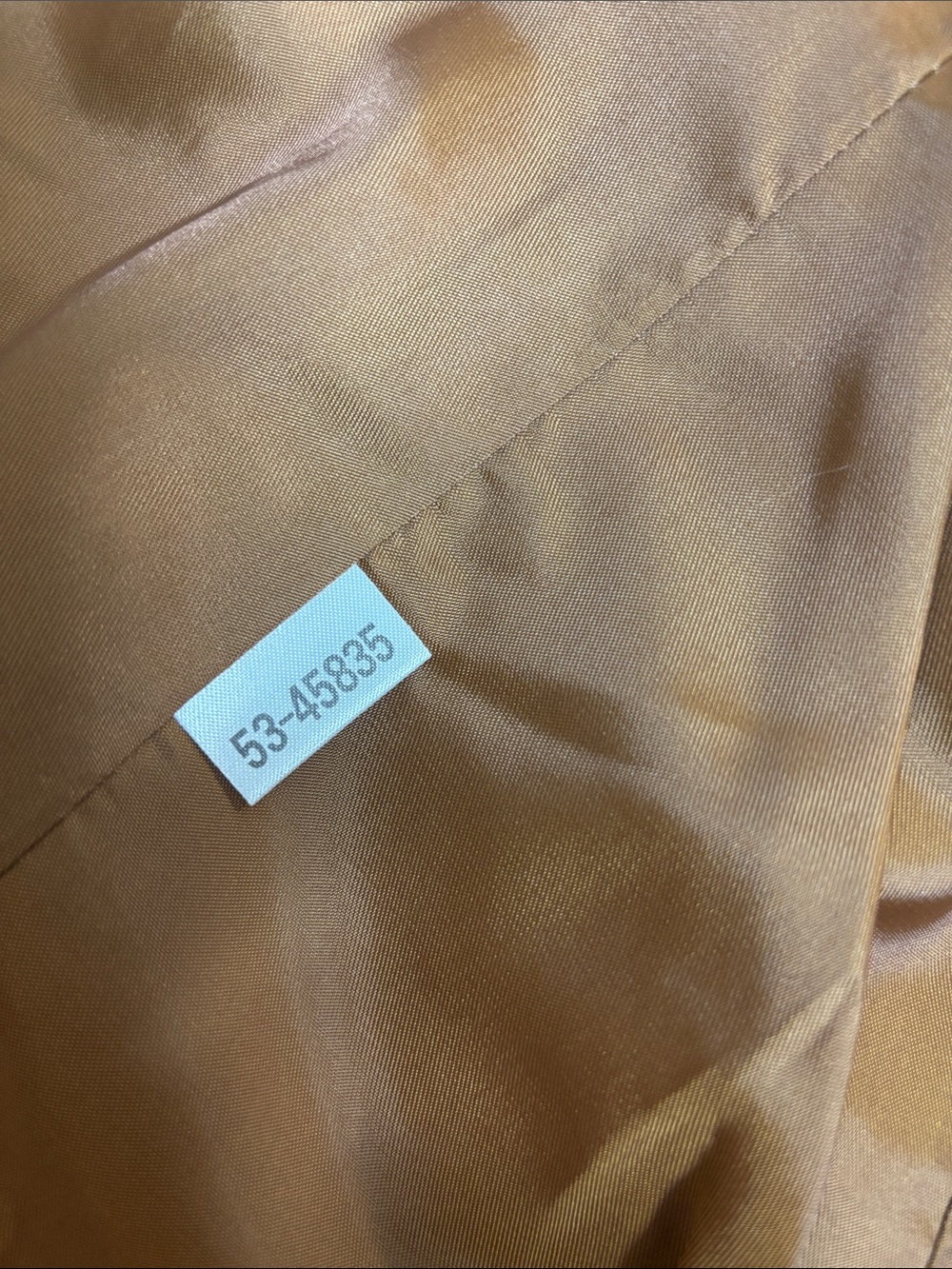 Vintage Ann Taylor Camel Leather Zip Jacket - Picture 4 of 5